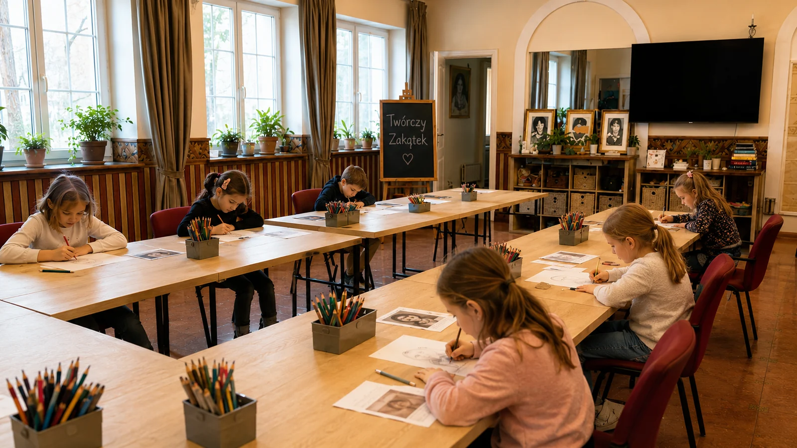 Pierwsze zajęcia plastyczne dla dzieci w Łodzi — spokojny start z rysunkiem i kolorem